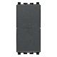 Vimar Eikon 20066 Due pulsanti indipend. NO+NO 10A grigio product photo Photo 01 2XS