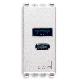 Vimar Eikon 20292.AC.15.B Alimentatore USB A+C 15W 5V 1M bianco product photo Photo 01 2XS