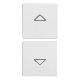 Vimar Eikon 20751.2.B Due mezzi tasti 1M simboli frecce bianco product photo Photo 01 2XS