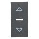 Vimar Eikon 20755.2 Due mezzi tasti 1M simboli frecce grigio product photo Photo 01 2XS