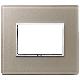 Vimar Eikon 21653.74 Placca 3M opale bruno product photo Photo 01 2XS
