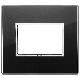 Vimar Eikon 21653.76 Placca 3M nero diamante product photo Photo 01 2XS