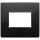 Vimar Eikon 21653.88 Placca 3M nero totale diamante product photo Photo 01 2XS