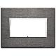 Vimar Eikon 21654.03 Placca 4M grigio lava product photo Photo 01 2XS