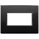 Vimar Eikon 21654.88 Placca 4M nero totale diamante product photo Photo 01 2XS