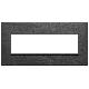 Vimar Eikon 21657.18 Placca 7M nero totale product photo Photo 01 2XS