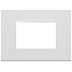 Vimar Eikon 22653.01 Placca 3M bianco matt product photo Photo 01 2XS