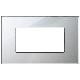 Vimar Eikon 22654.75 Placca 4M argento ghiaccio product photo Photo 01 2XS