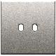 Vimar Eikon 22672.2.11 Placca 2Mx2 Vintage nichel spazzolato product photo Photo 01 2XS