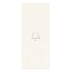 Vimar Linea 31000A.CB Tasto 1M assiale simb. campanello bianco product photo Photo 01 2XS