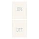 Vimar Linea 31480.YB Due mezzi tasti 1M simboli ON/OFF bianco product photo Photo 01 2XS