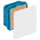 Scatola derivazione incasso 92x92x50mm product photo Photo 01 2XS