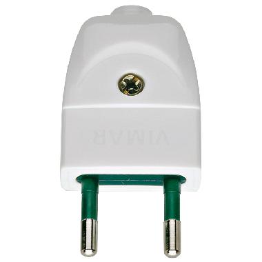 Spina 2P 10A S10 assiale bianco product photo Photo 01 3XL