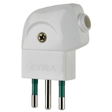 Spina 2P+T 10A S11 90° bianco product photo Photo 01 3XL