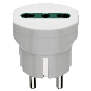 Adattatore ted./franc. +P17/11 bianco product photo Photo 01 3XL