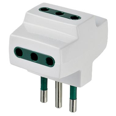 Adattatore mult. S11+3P11 bianco product photo Photo 01 3XL