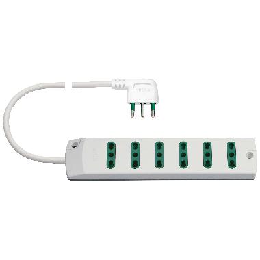 Presa mult. 6P17/11+ S17 90&deg; bianco product photo Photo 01 3XL