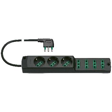 Presa mult. 3P30+4P17/11+S17 90° nero product photo Photo 01 3XL