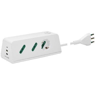 Presa scrivania 1univ+2P17/11+3USB+S17 b product photo Photo 01 3XL