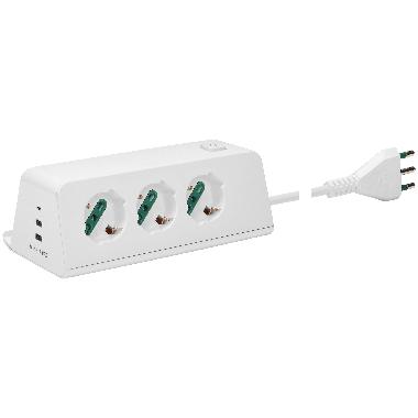 Presa scrivania3univ+3USB+S17+wireless b product photo Photo 01 3XL