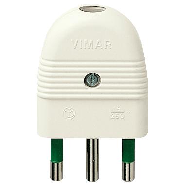 Spina 2P+T 16A assiale bianco product photo Photo 01 3XL