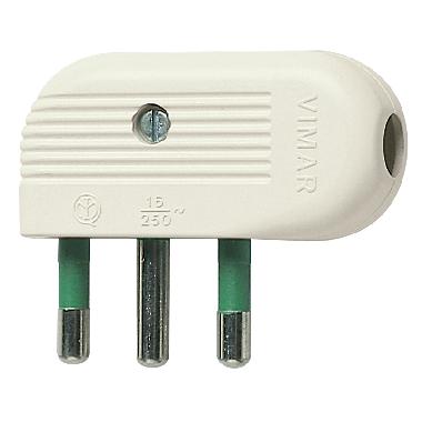 Spina 2P+T 16A 90° bianco product photo Photo 01 3XL