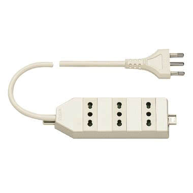 Presa mult. 3P17/11+cavo avorio product photo Photo 01 3XL