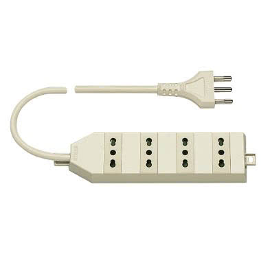 Presa mult. 4P17/11+cavo avorio product photo Photo 01 3XL