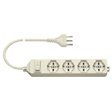 Presa mult. 4universale+SCUDO avorio product photo Photo 01 3XL