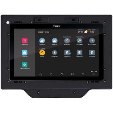 Touch screen domotico IP 10in PoE nero product photo Photo 01 3XL