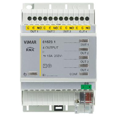 Attuatore 4 out multifunz. 250V 16A KNX product photo Photo 01 3XL
