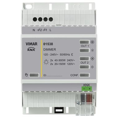 Dimmer KNX 2 OUT 200W LED 120-240V product photo Photo 01 3XL
