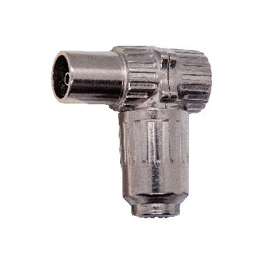 Connettore TV-RD-SAT femmina 90° bianco product photo Photo 01 3XL