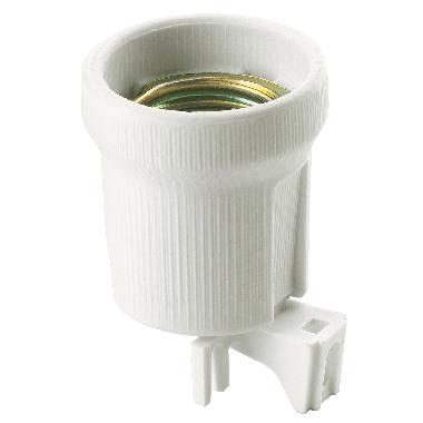 Portalampada E27 &oslash;43mm porc.piastrina90&deg; product photo Photo 01 3XL