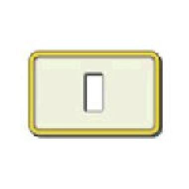 Placca 1M resina scatto avorio-oro product photo Photo 01 3XL