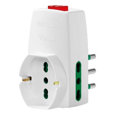 Adattatore S17+2P17/11+univ+inter.bianco product photo Photo 01 3XL