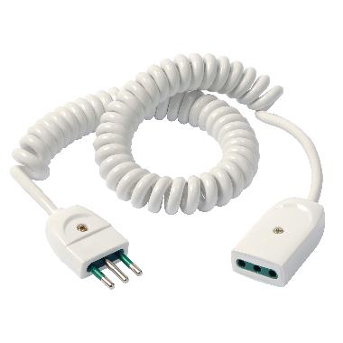 Cavo prolunga estensibile 3G0,75 3m bian product photo Photo 01 3XL