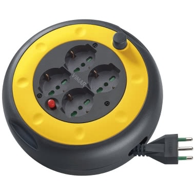 Avvolgicavo 16A 4 uscite universali 5m product photo Photo 01 3XL