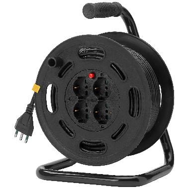 Avvolgicavo 16A 4 uscite universali 30m product photo Photo 01 3XL