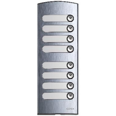 Placca suppl. 2M 8 tasti alluminio product photo Photo 01 3XL