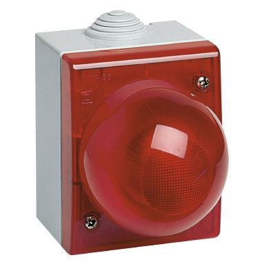 Segnalatore IP55 diffusore rosso product photo Photo 01 3XL
