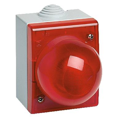 Segnalatore IP55 diffusore rosso product photo Photo 01 3XL