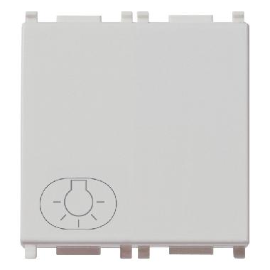Vimar Plana 14008.2.L.SL Pulsante 1P NO 10A luce 2M Silver product photo Photo 01 3XL