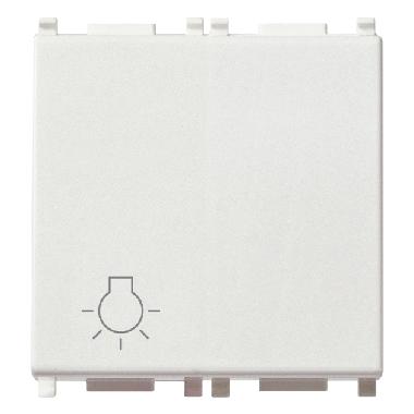 Vimar Plana 14008.2.L Pulsante 1P NO 10A luce 2M bianco product photo Photo 01 3XL