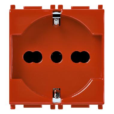 Vimar Plana 14210.AB.R Presa 2P+T 16A univ. antibatterico rosso product photo Photo 01 3XL