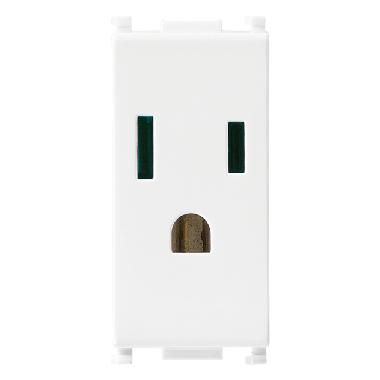 Vimar Plana 14242 Presa SICURY 2P+T 15A USA+SASO bianco product photo Photo 01 3XL