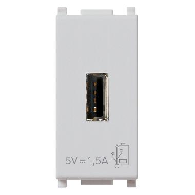 Vimar Plana 14292.SL Unità alimentazione USB 5V1,5A 1M Silver product photo Photo 01 3XL