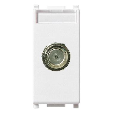 Vimar Plana 14318 Presa coassiale tipo F femmina bianco product photo Photo 01 3XL