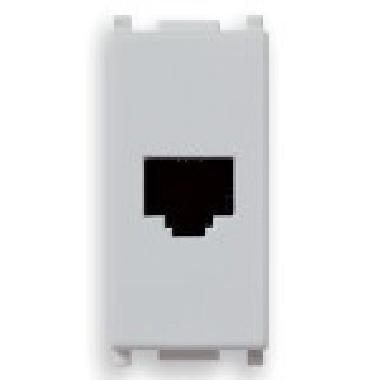 Vimar Plana 14320.SL Presa RJ11 6/4 Silver product photo Photo 01 3XL