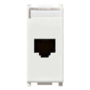 Vimar Plana 14338.8 Presa RJ45 Netsafe Cat5e UTP bianco product photo Photo 01 3XL